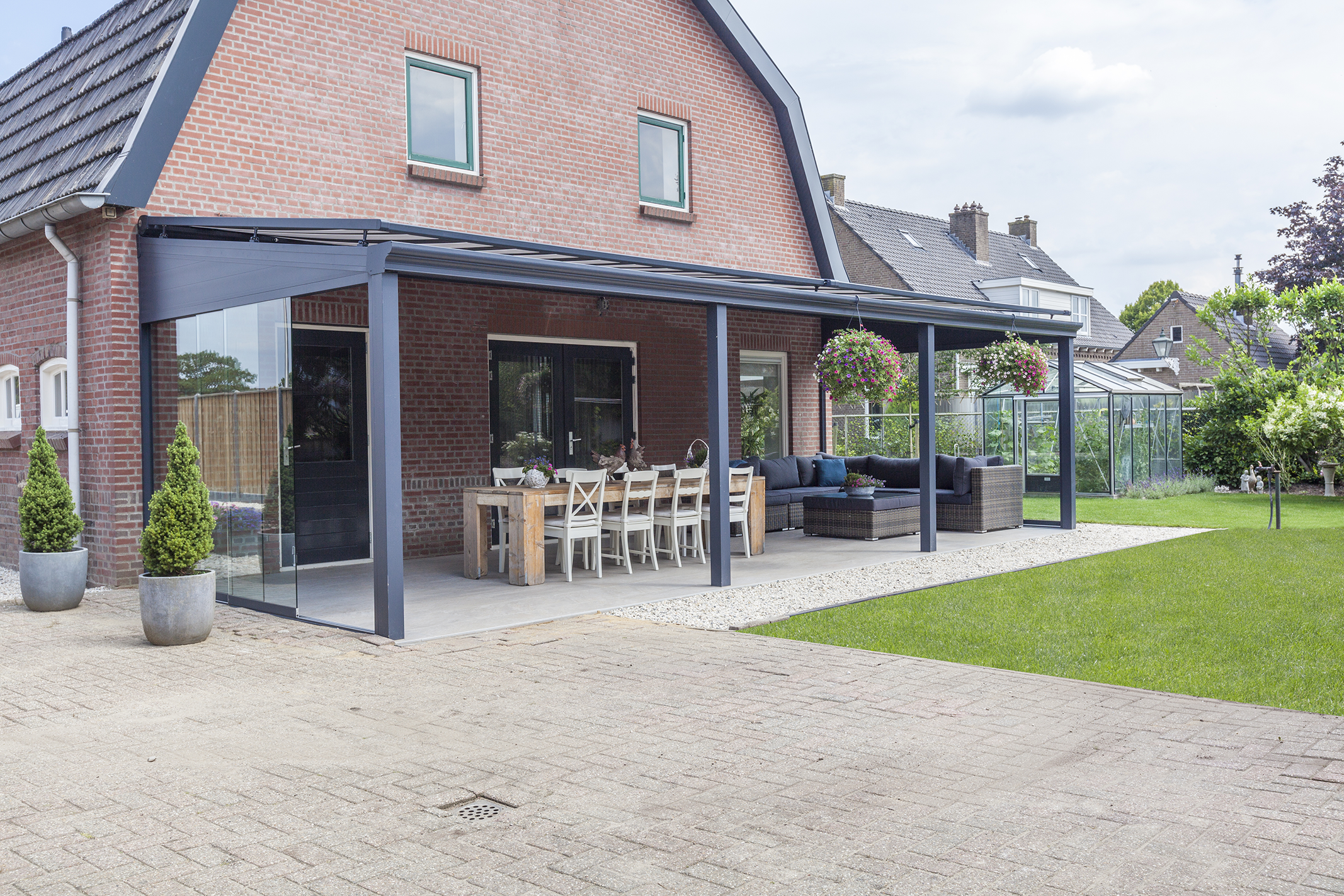 Pigato Terrassenueberdachung mit Sicherheitsglas