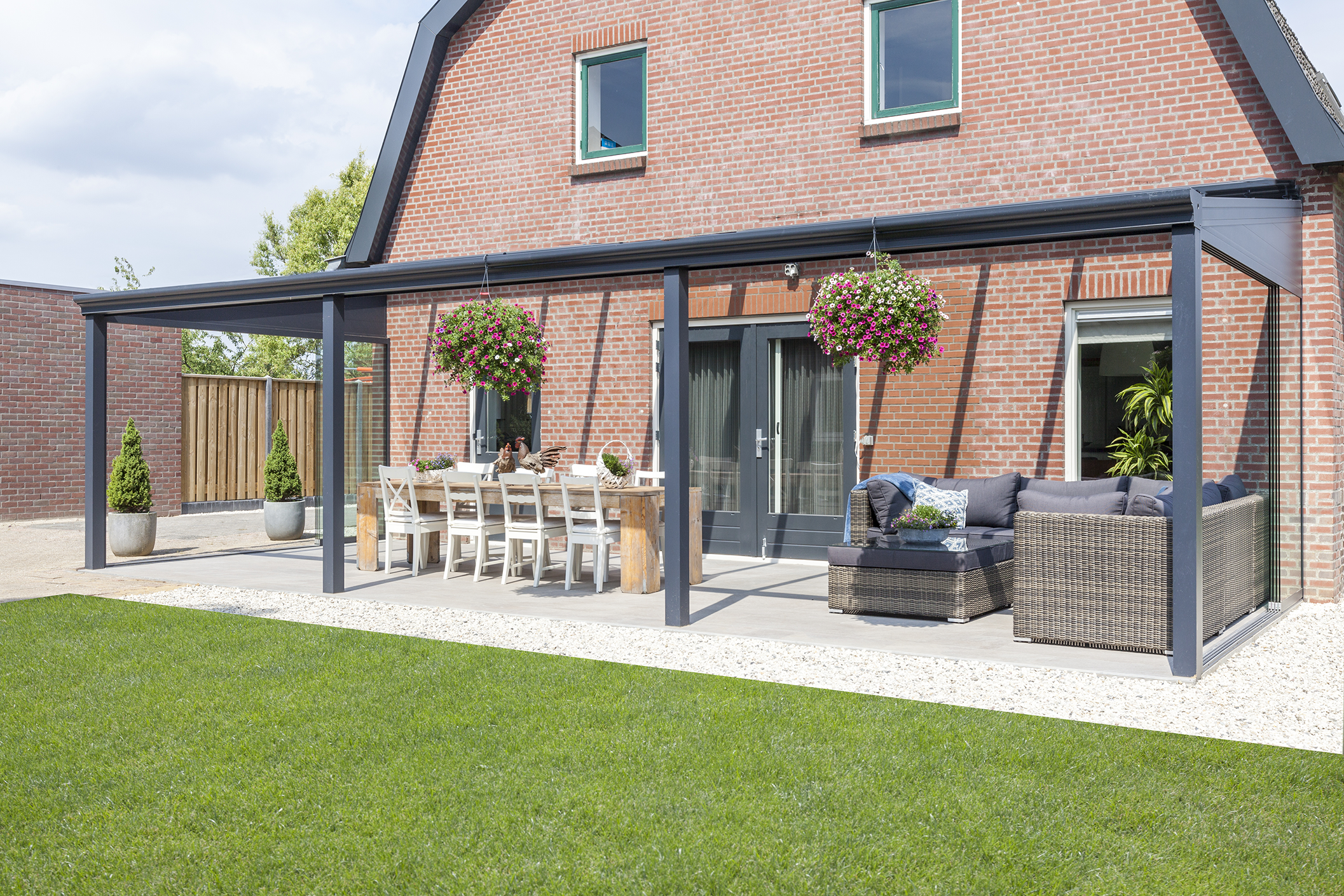 Pigato Terrassenueberdachung mit Sicherheitsglas