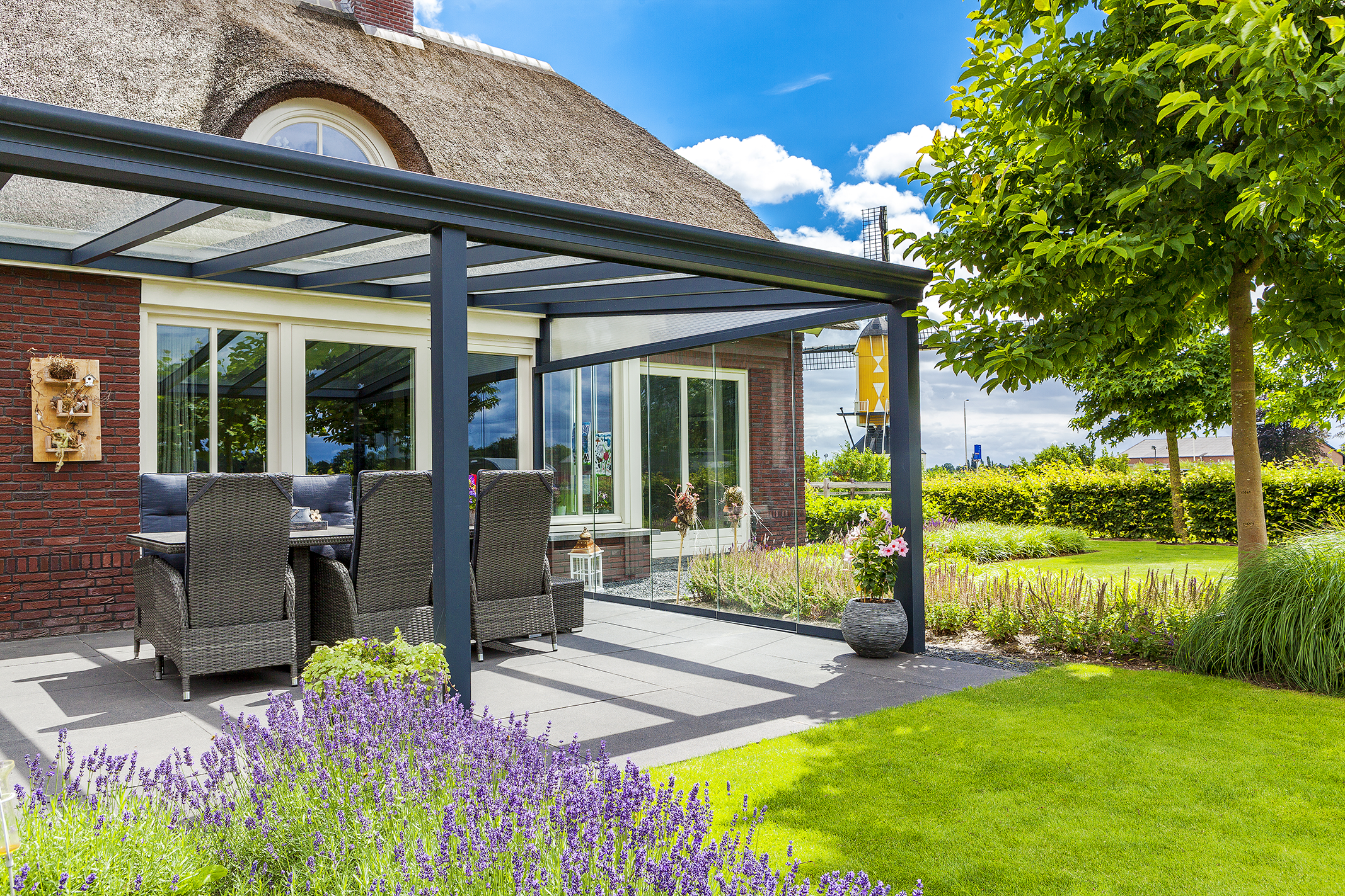 Pigato Terrassenueberdachung Polycarbonat Opal oder Klar