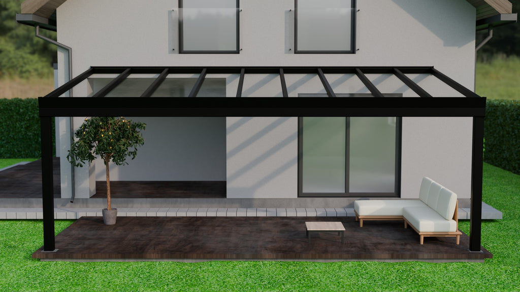 Giallo Plus Terrassenueberdachung Polycarbonat Opal oder Klar