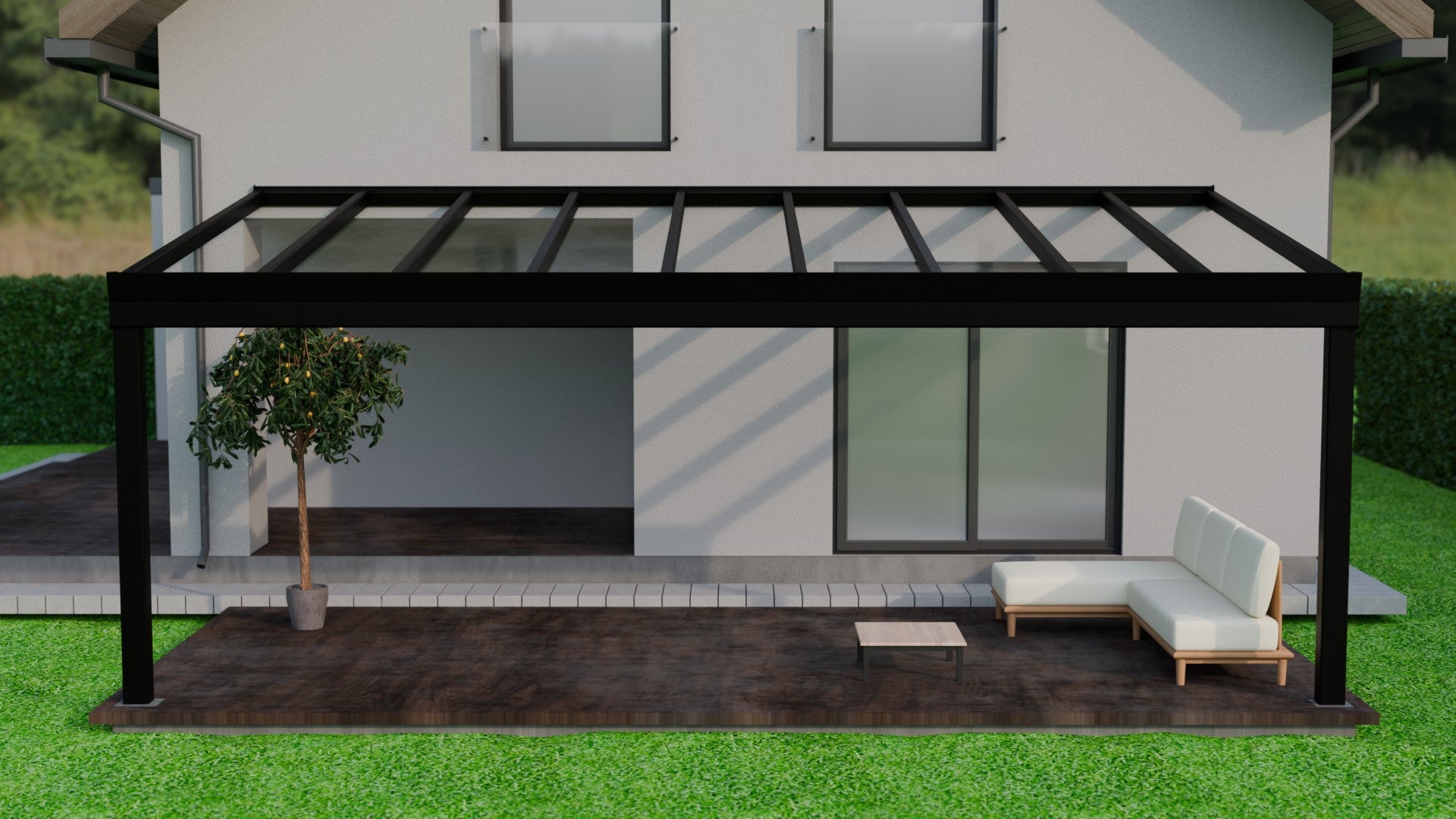 Giallo Plus Terrassenueberdachung mit Sicherheitsglas