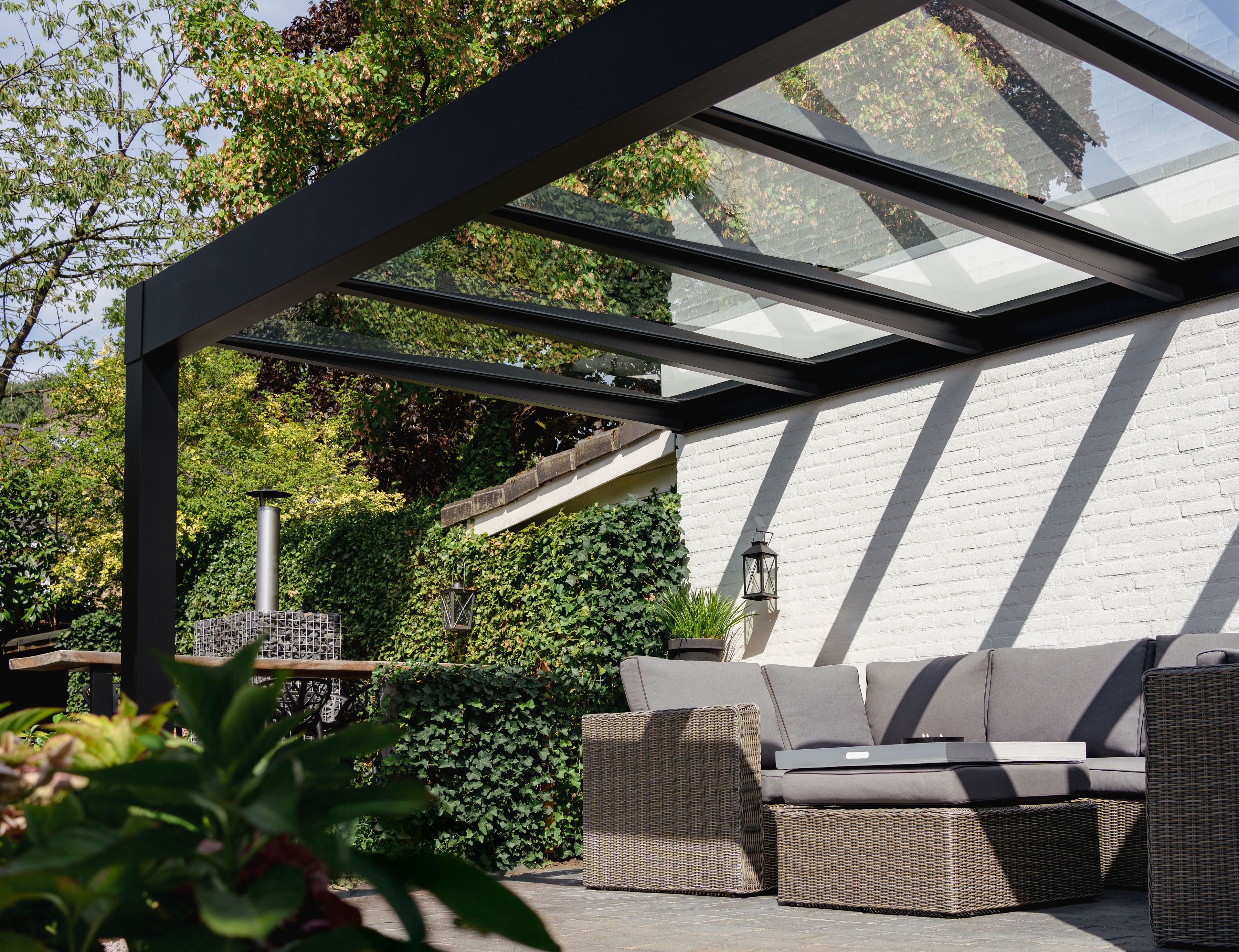 Ausführungsbeispiel einer Terrassenüberdachung