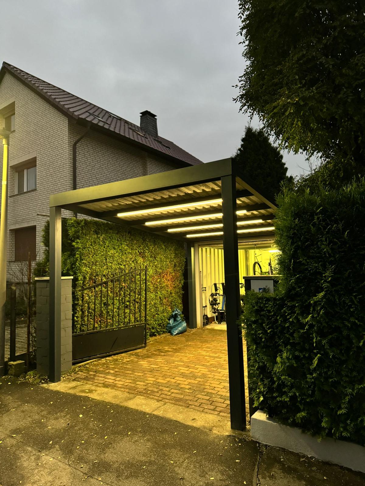 Ausführungsbeispiel eines modernen Carports