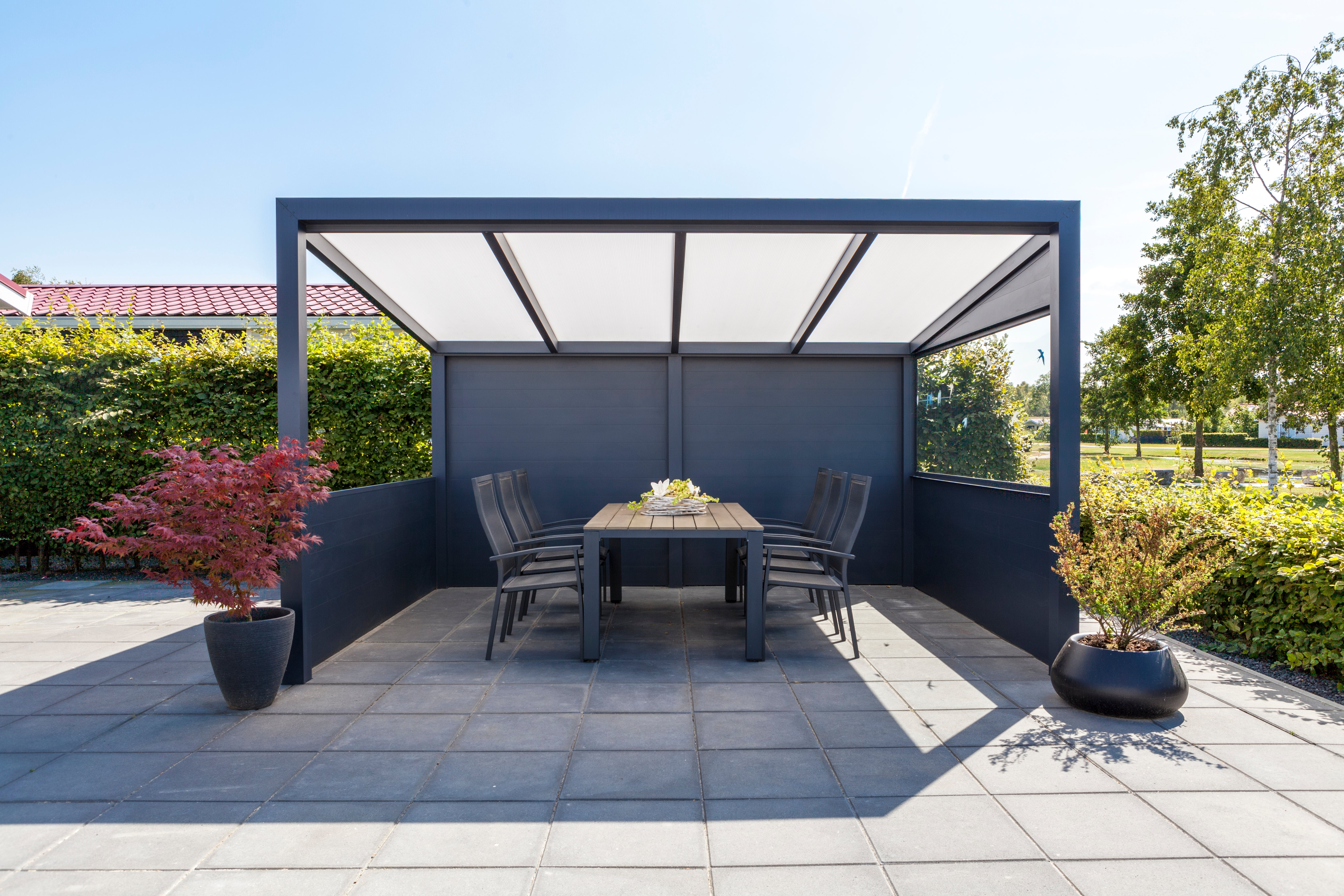 Freistehende Terrassenüberdachung