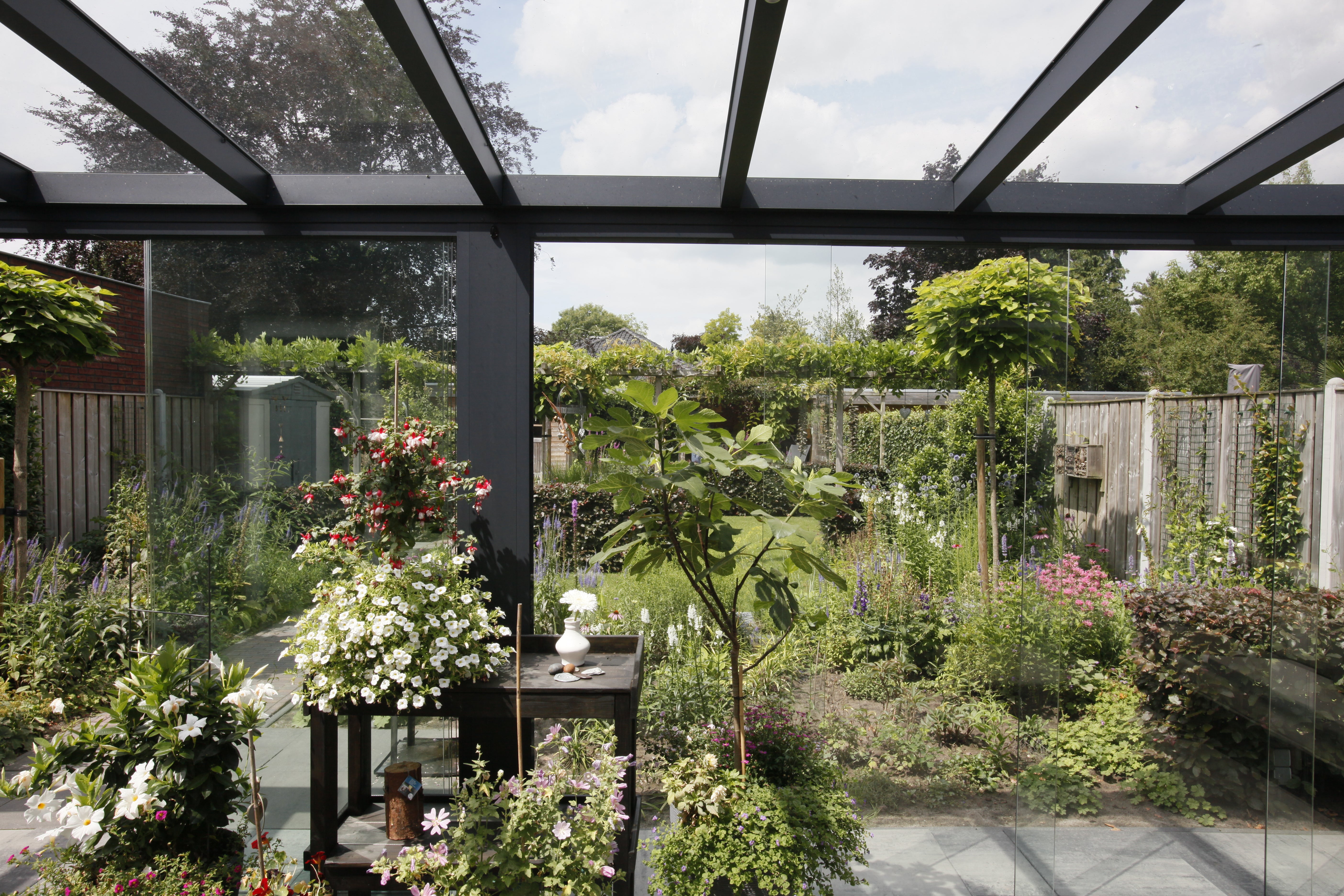 Terrassenüberdachung mit Glasdach